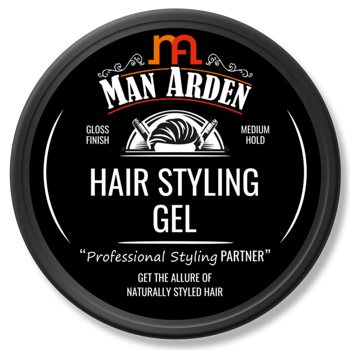 Man Arden Hair Styling Gel Professional Styling For Gloss Finish, Medium  Hold, Easy Wash Off, Anytime Re-Stylable (50 g)