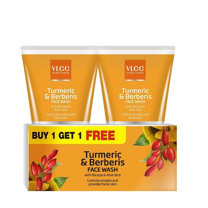 Buy VLCC Turmeric & Berberries Face Wash + Anti Tan Skin Lightening