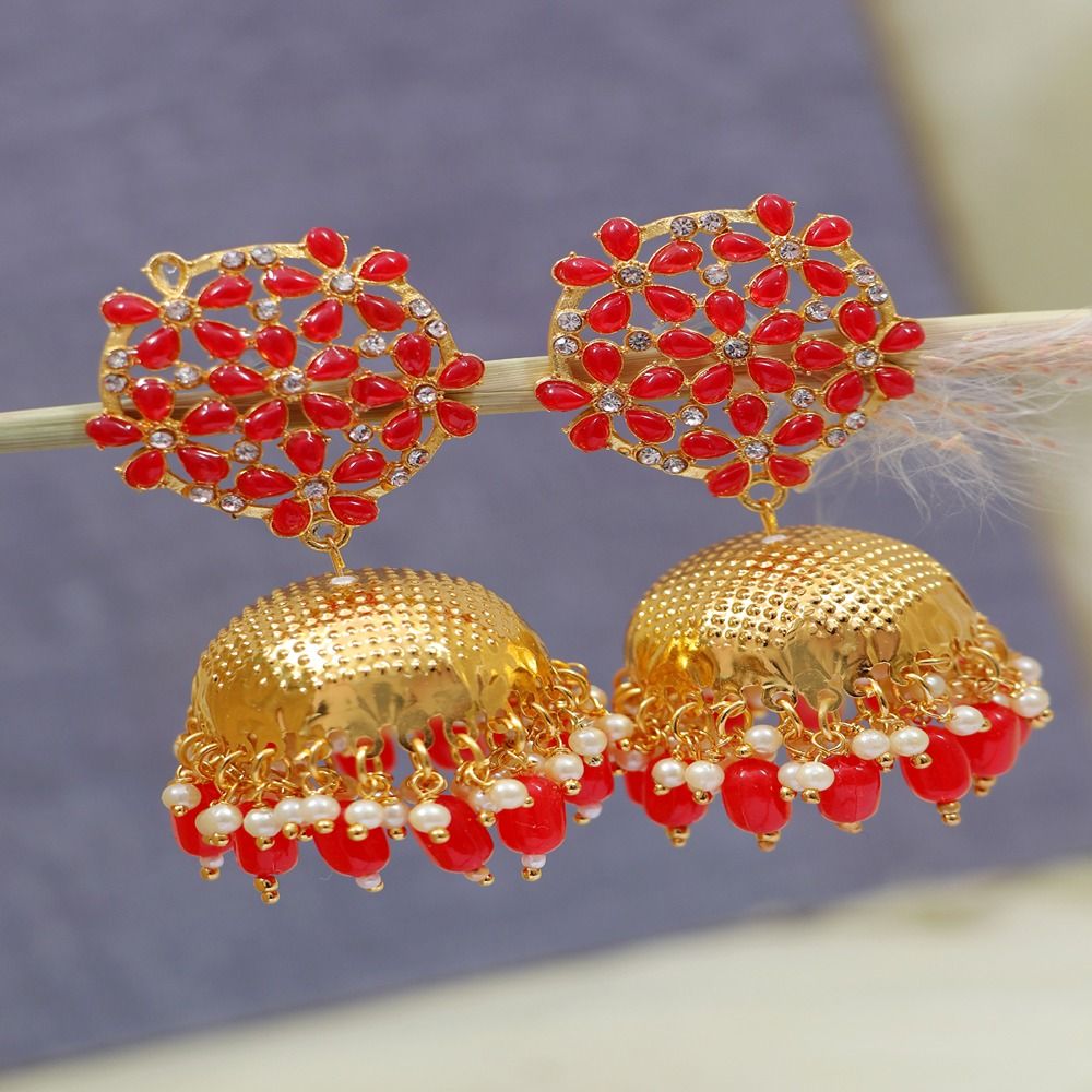 Golden party discount wear earrings