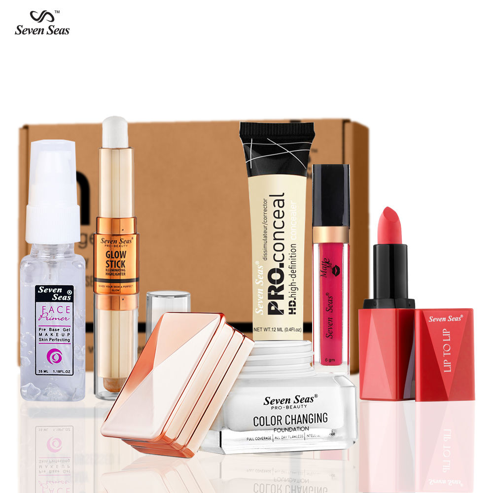 Seven Seas Professional Face Makeup Kit For Dusky Skin Tone Daily Use
