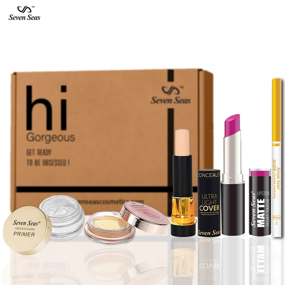 Seven Seas Professional Face Makeup Kit For Dusky Skin Tone Daily Use