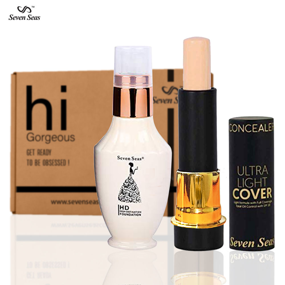 Seven Seas Professional Face Makeup Kit For Dusky Skin Tone Daily Use