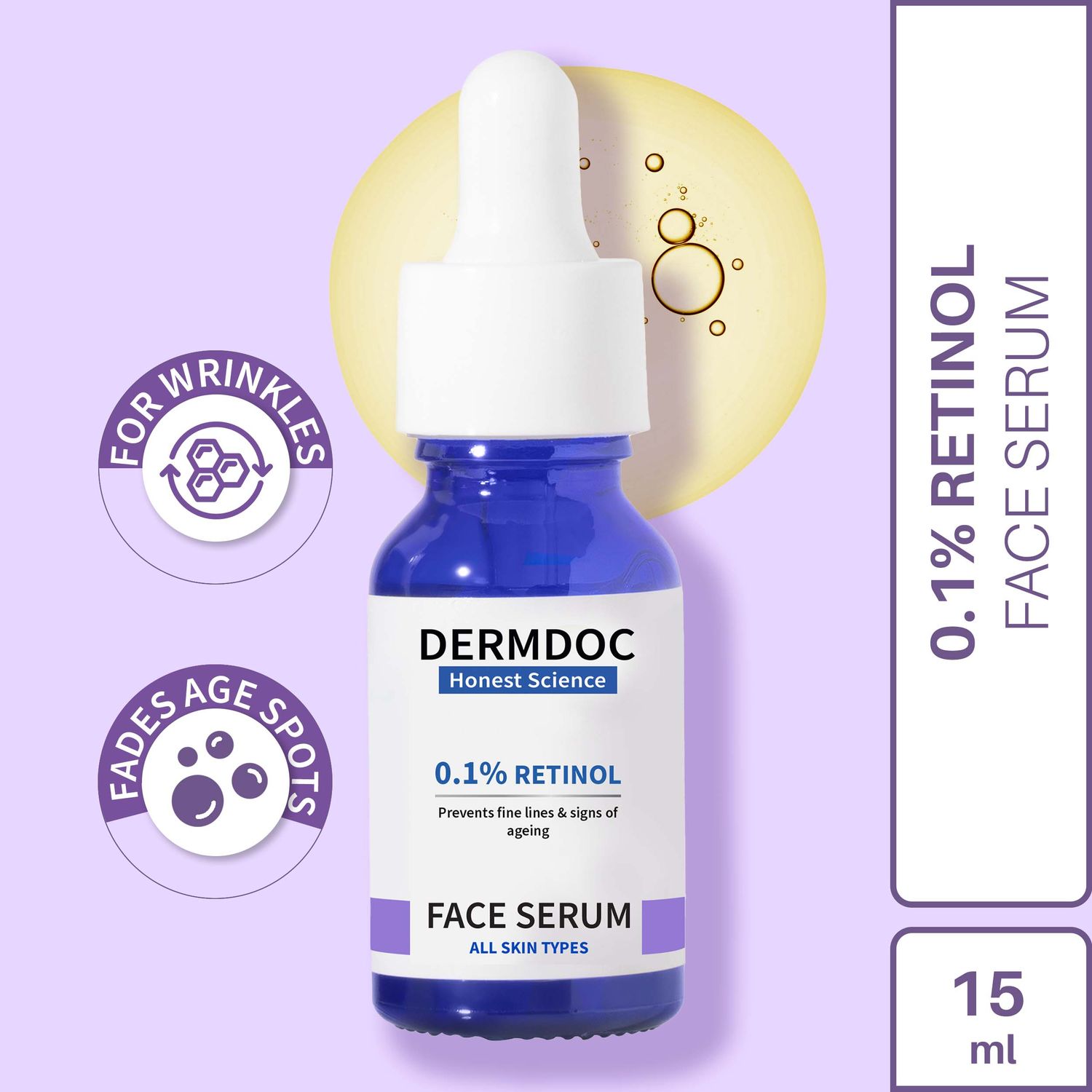DermDoc 0.1% Retinol Serum (15 ml)