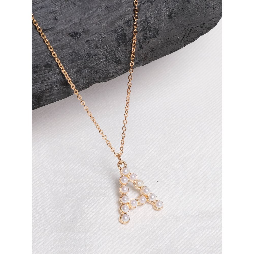 Sparkly initial necklace clearance
