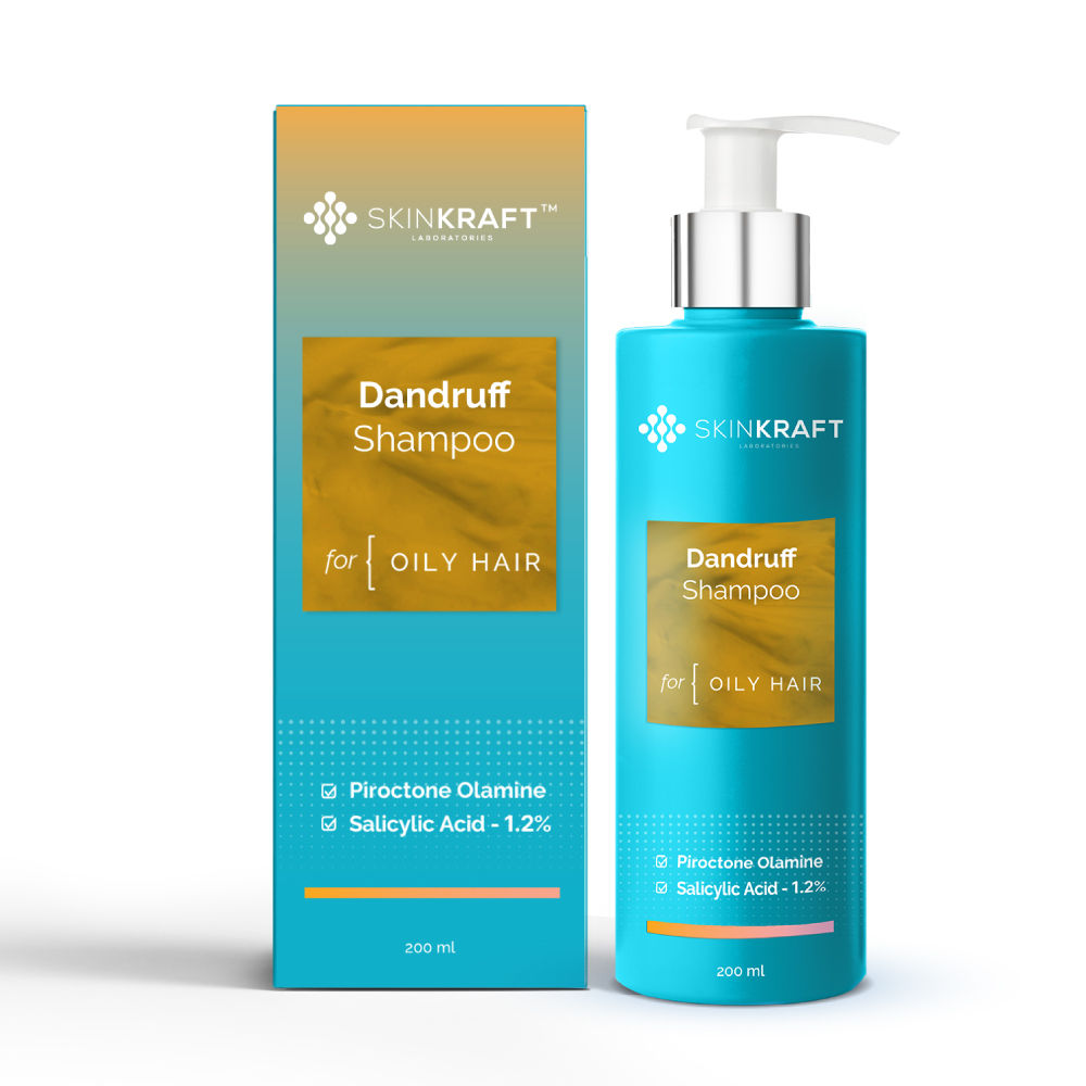 SkinKraft Dandruff Shampoo For Oily Hair Customized Shampoo With