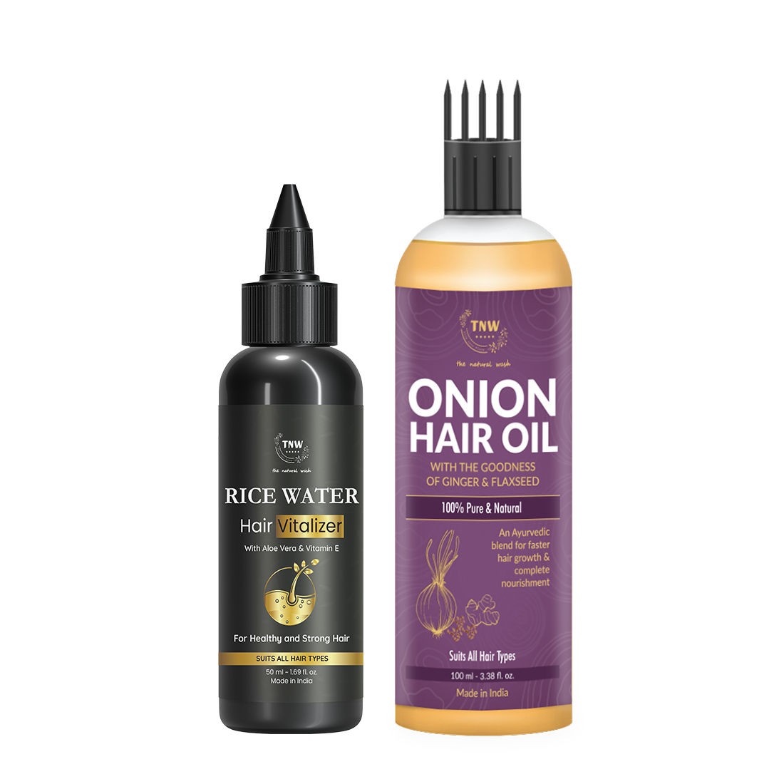 Combo of 2- Hair Vitalizer 50ml + Onion Hair Oil 100 ml