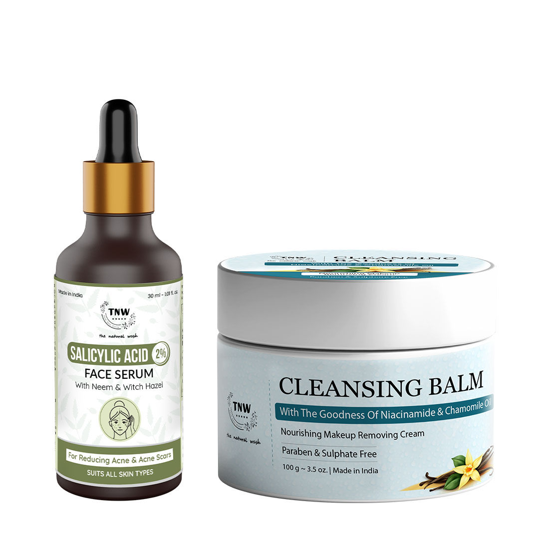 Combo of 2 Cleansing Balm 100gm + Salicylic Acid Face Serum30ml