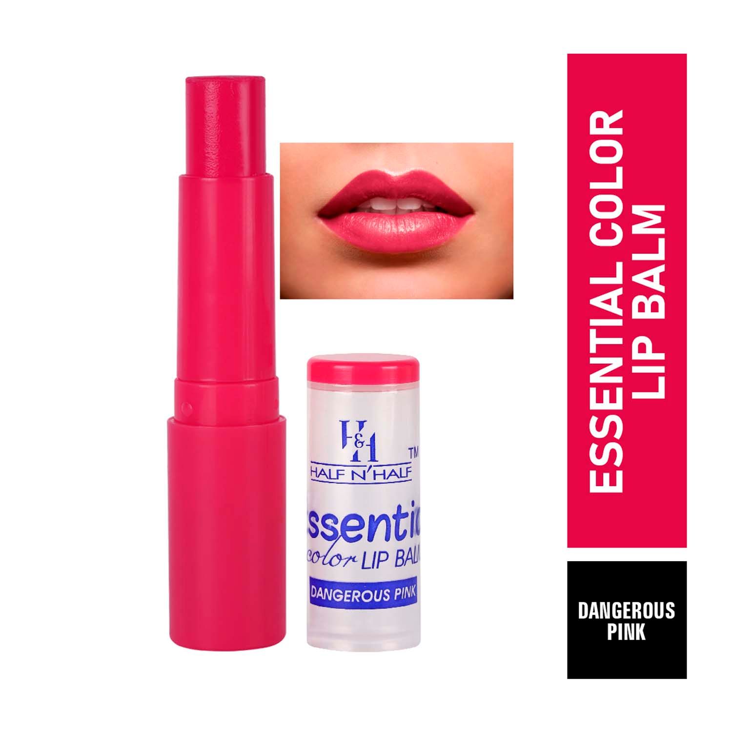 Half N Half Essential Colour Lip Balm, Dangerous Pink (3.5gm)