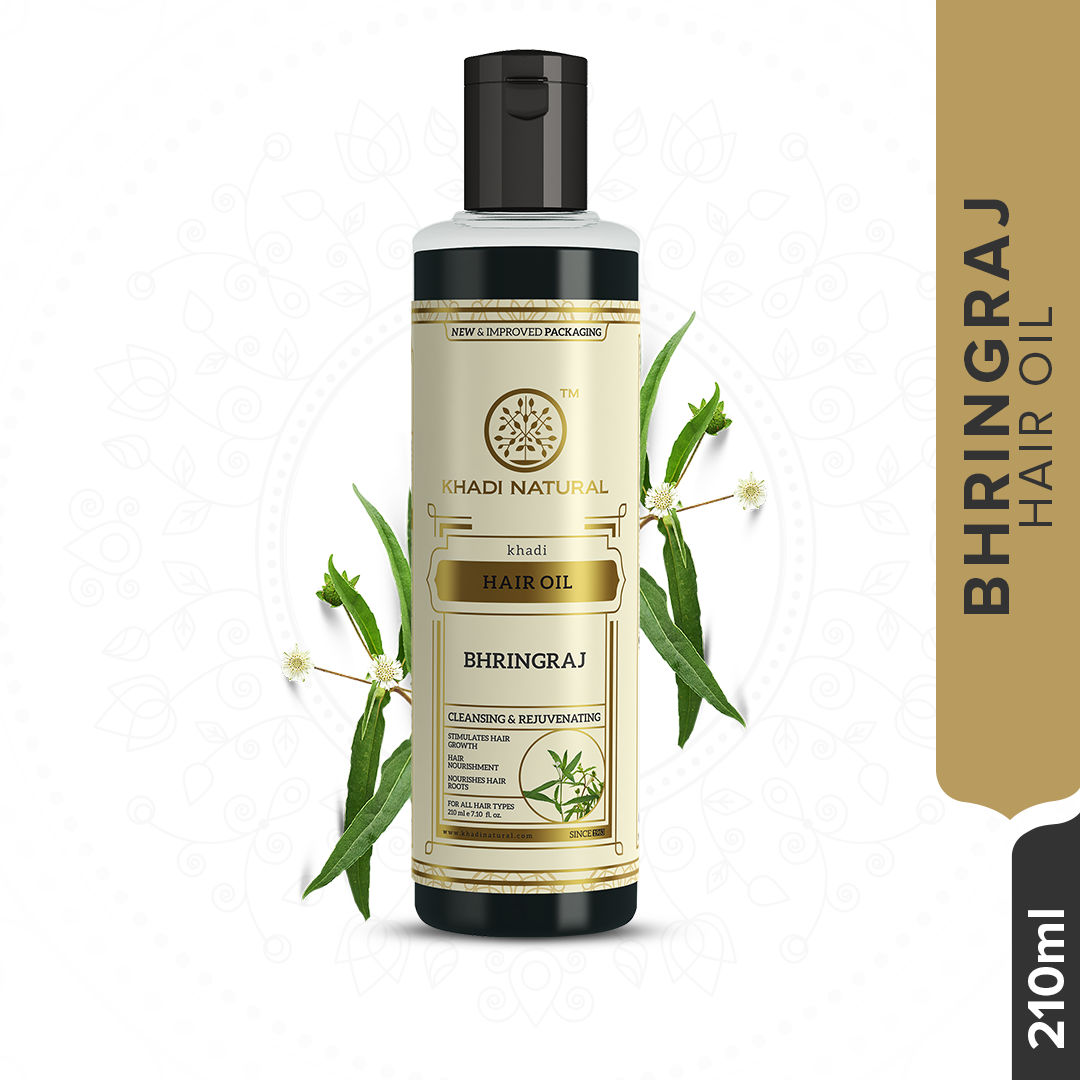 Buy Khadi Natural Ayurvedic Bhringraj Hair Oil (210 ml) Online Purplle
