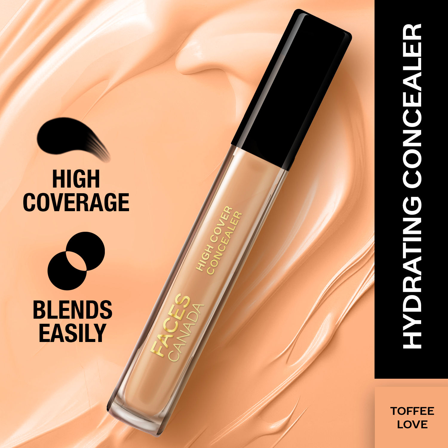 Faces Canada High Cover Concealer I Natural Finish I Covers