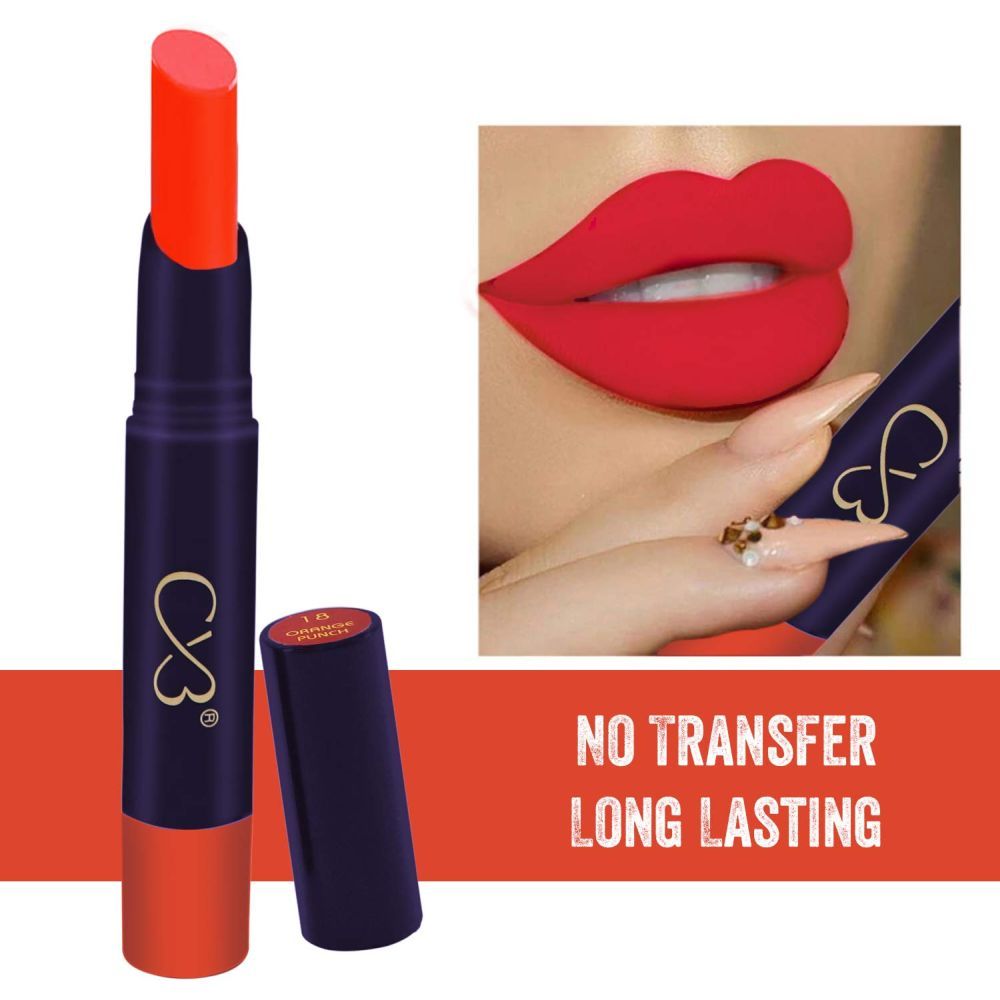 CVB Lip Lock No Transfer Lipstick 3.8g (Orange Punch) C63-18