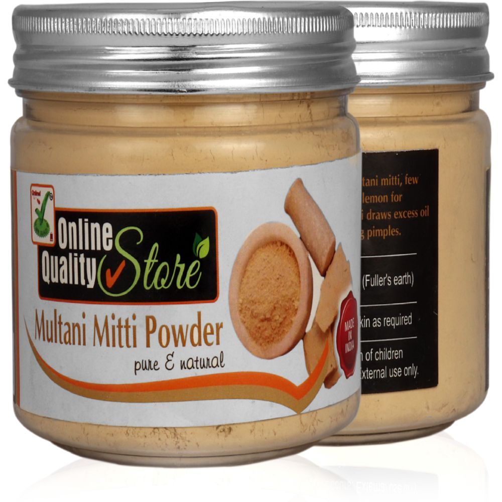 Online Quality Store 100 Pure Herbal Jar Multani Mitti Powder_100g