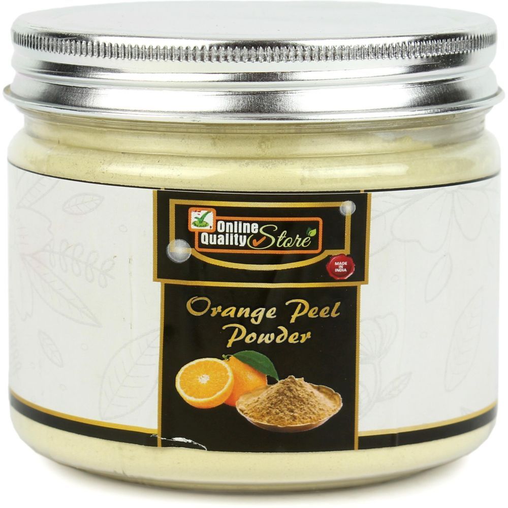 Online Quality Store Jar Orange Peel Powder for Skin Whitening_250g