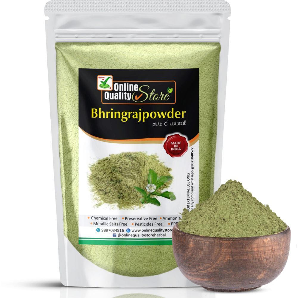 Online Quality Store Bhringraj Powder - 400 g |Bhringraj powder for hair  |Eclipta alba for Hair |Hair Pack Powder |hair pack powder |bhringrajasava | bhringraj |natural hair mask