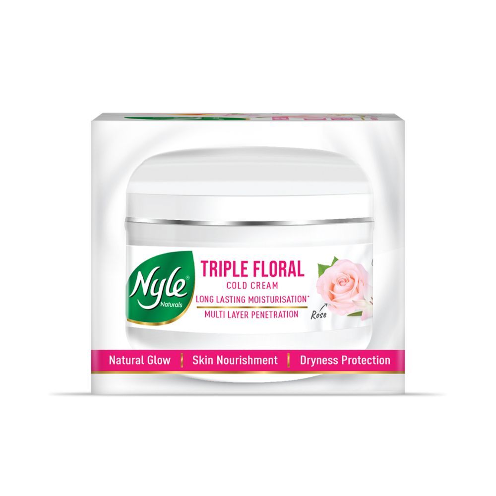 Buy Nyle Naturals Triple Floral Cold Cream for Long Lasting Moisturization of Normal Skin with goodness of Lotus, Lily, Rose- 30 ML - Purplle