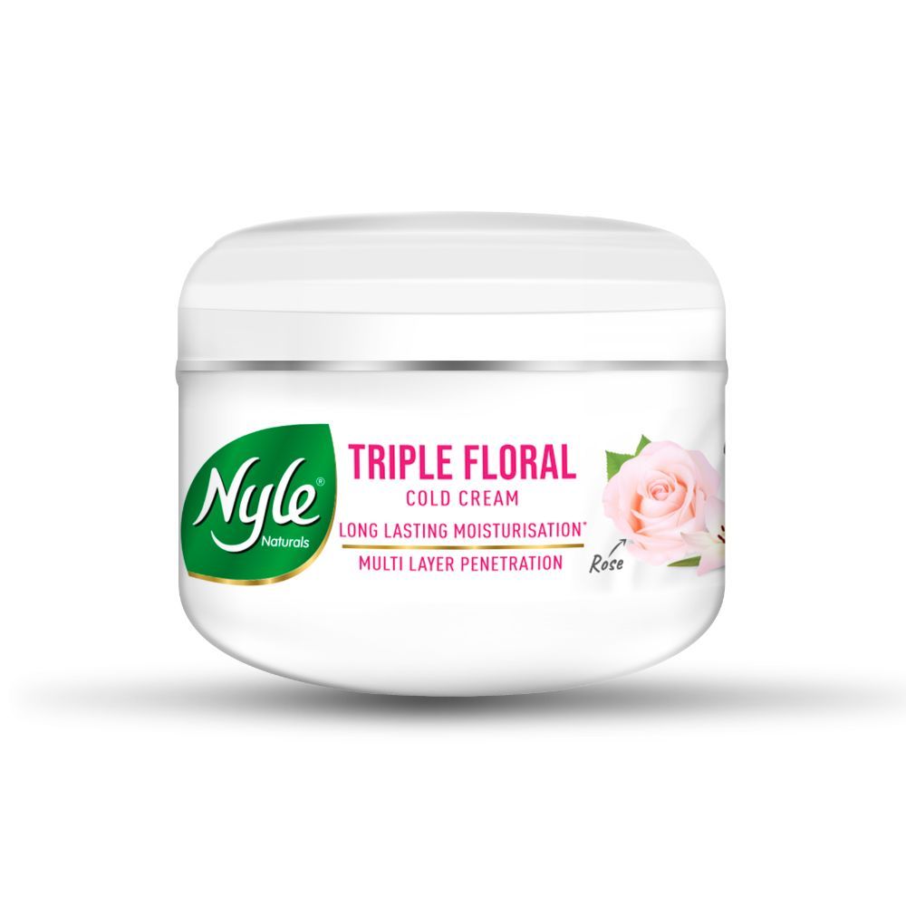 Buy Nyle Naturals Triple Floral Cold Cream for Long Lasting Moisturization of Normal Skin with goodness of Lotus, Lily, Rose- 30 ML - Purplle