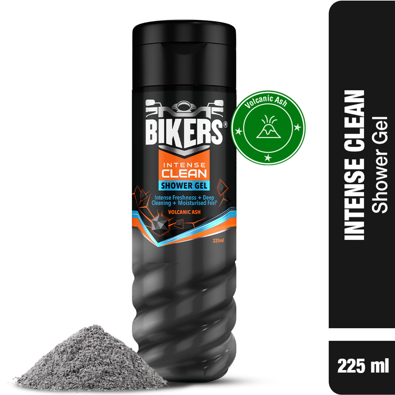 Biker's Intense Clean Shower Gel, Enriched with Volcanic Ash, Intense Freshness, Deep Cleaning