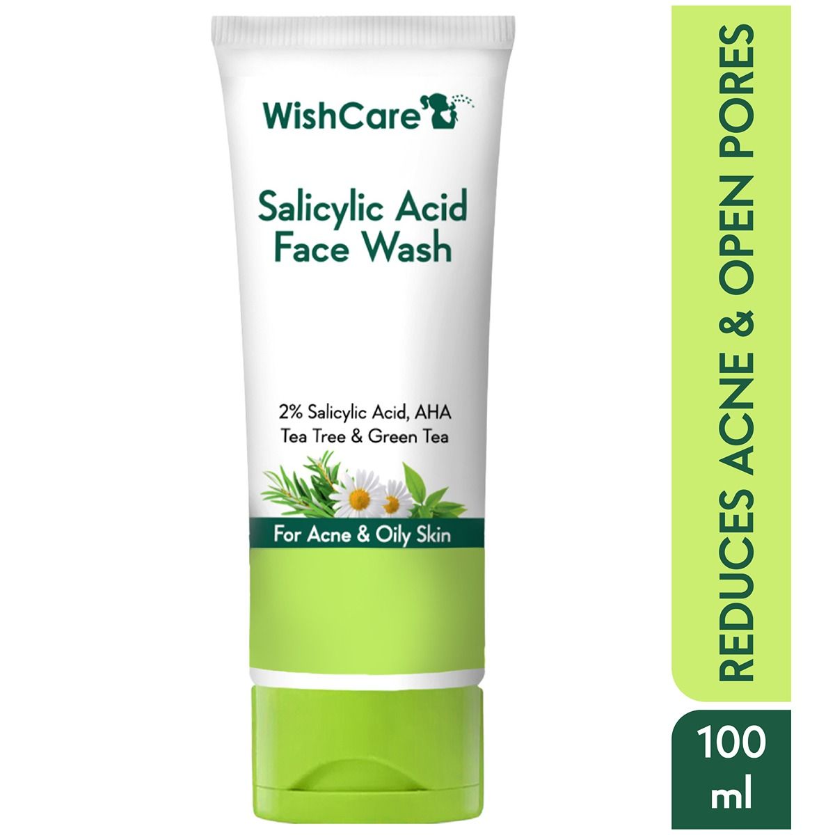 WishCare 2 Salicylic Acid with AHA, GreenTea, & TeaTree For Oil & Acne