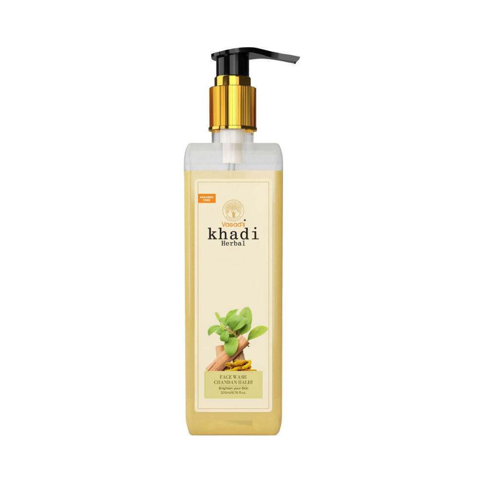 Vagad's Khadi Chandan Haldi Face Wash 200ml Deep Remove blemishes