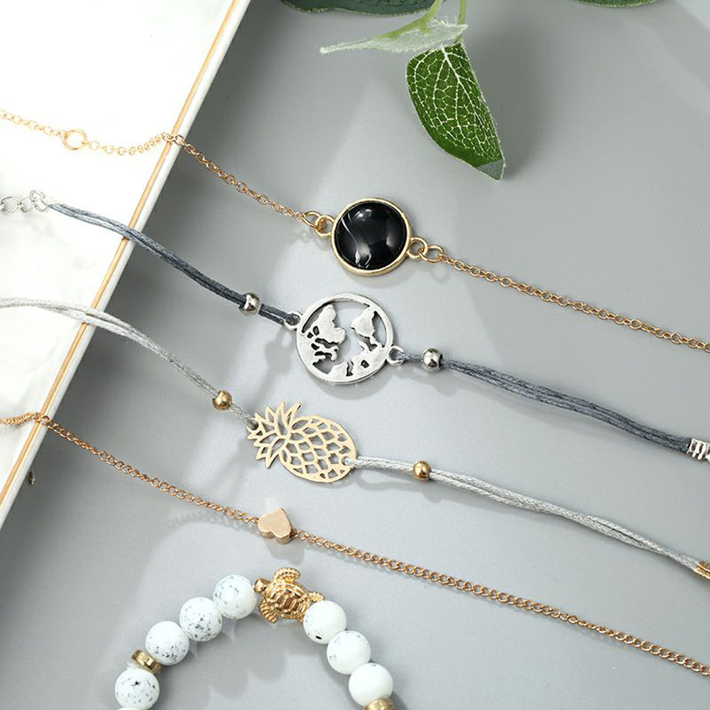 Buy Jewels Galaxy Copper Charm Bracelet Jewellery For Women & Girls (Multi-Colour)(BNG-3197) (SMNJG-BNG-3197) At