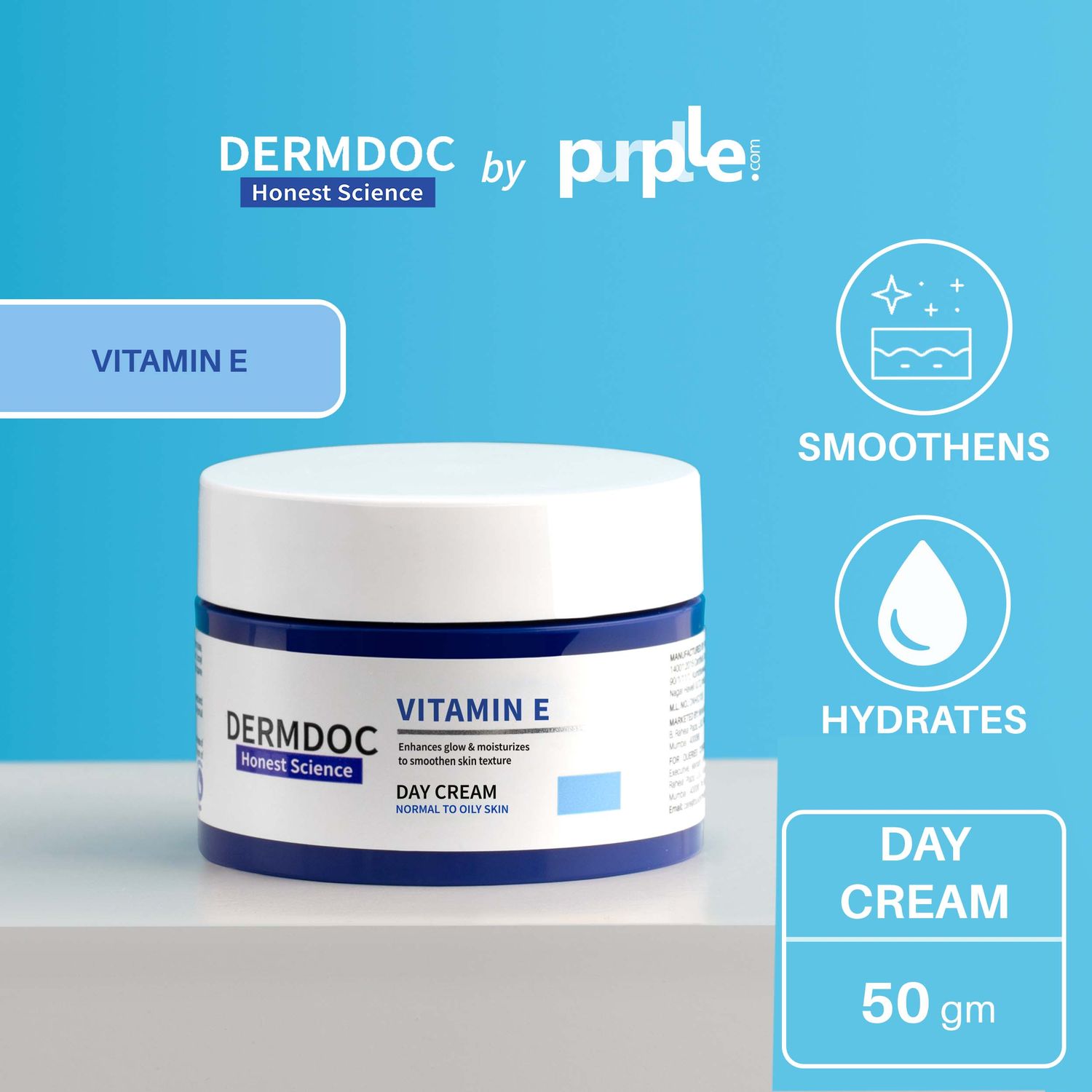 DermDoc Vitamin E Day Cream (50 gm)