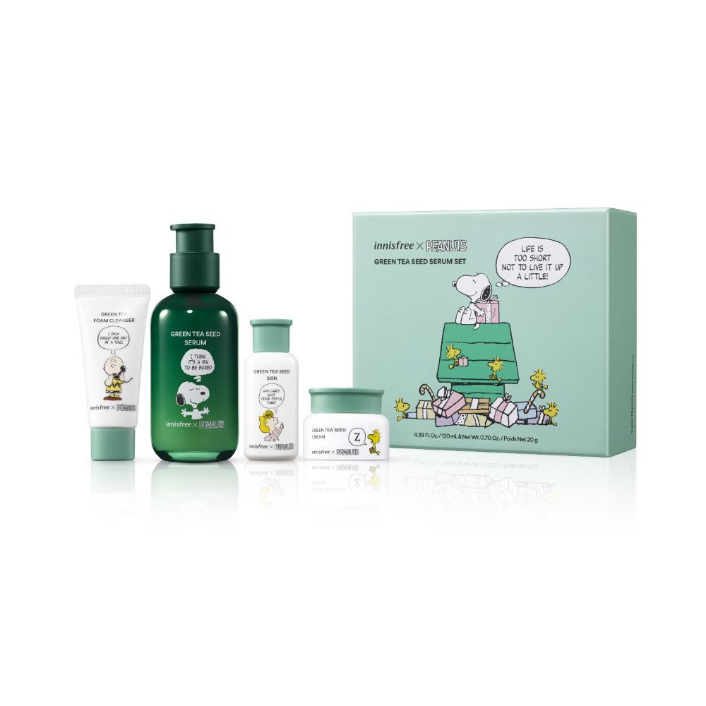 Innisfree X Peanuts Ltd. Edition Green Tea Seed Serum Set