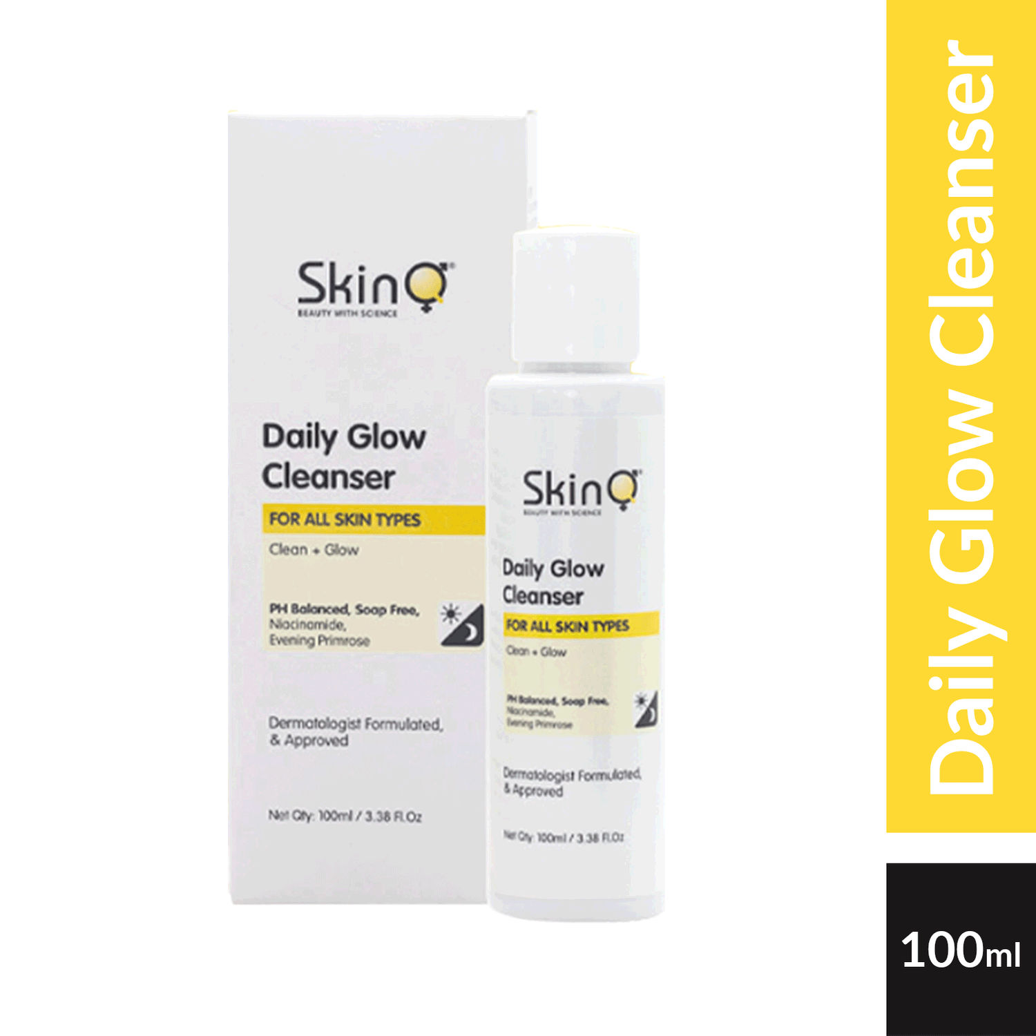 SkinQ Daily Glow Cleanser An Active Daily Face Cleanser that Cleanses