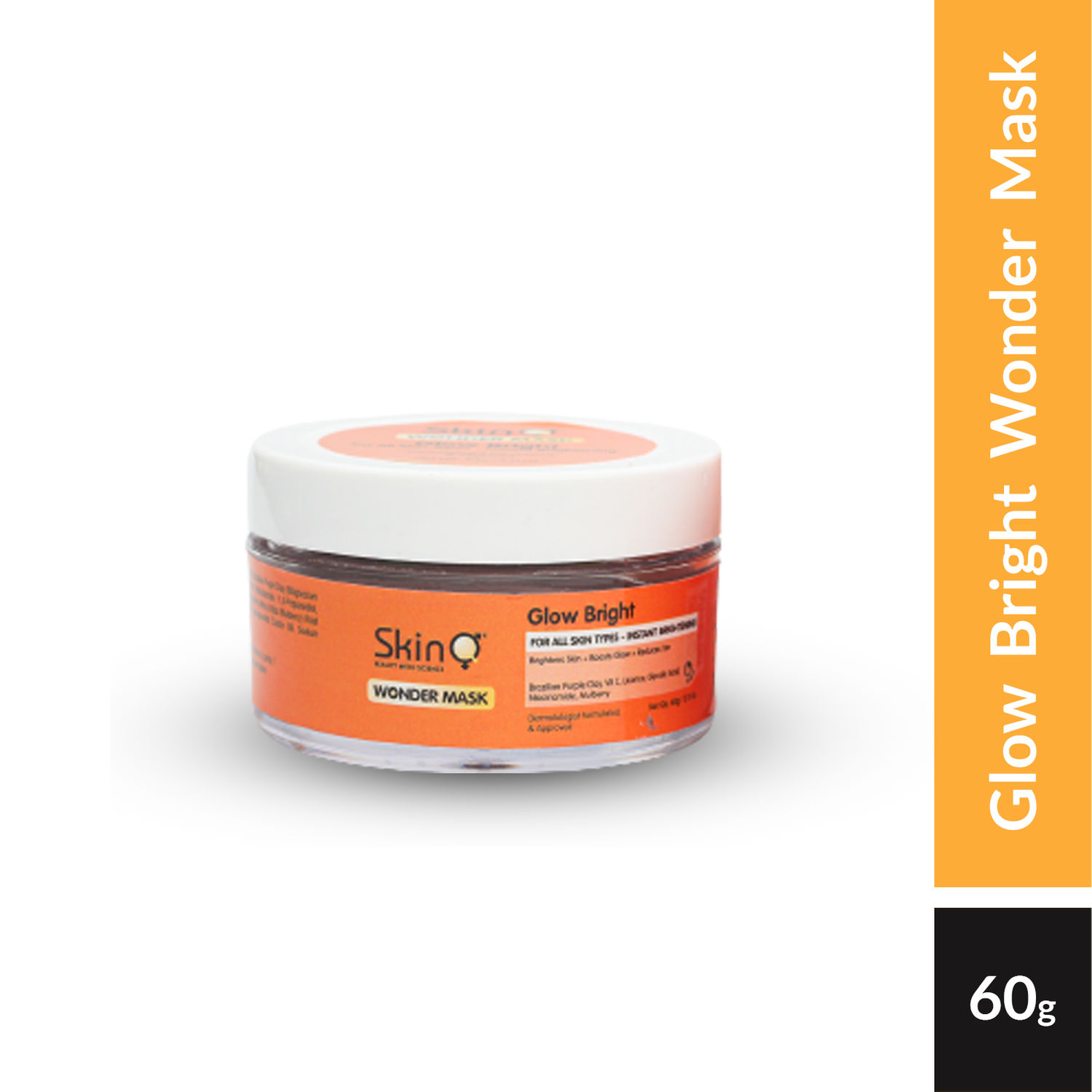 SkinQ Glow Bright Wonder Mask for Tired and Tanned/ Pigmented skin