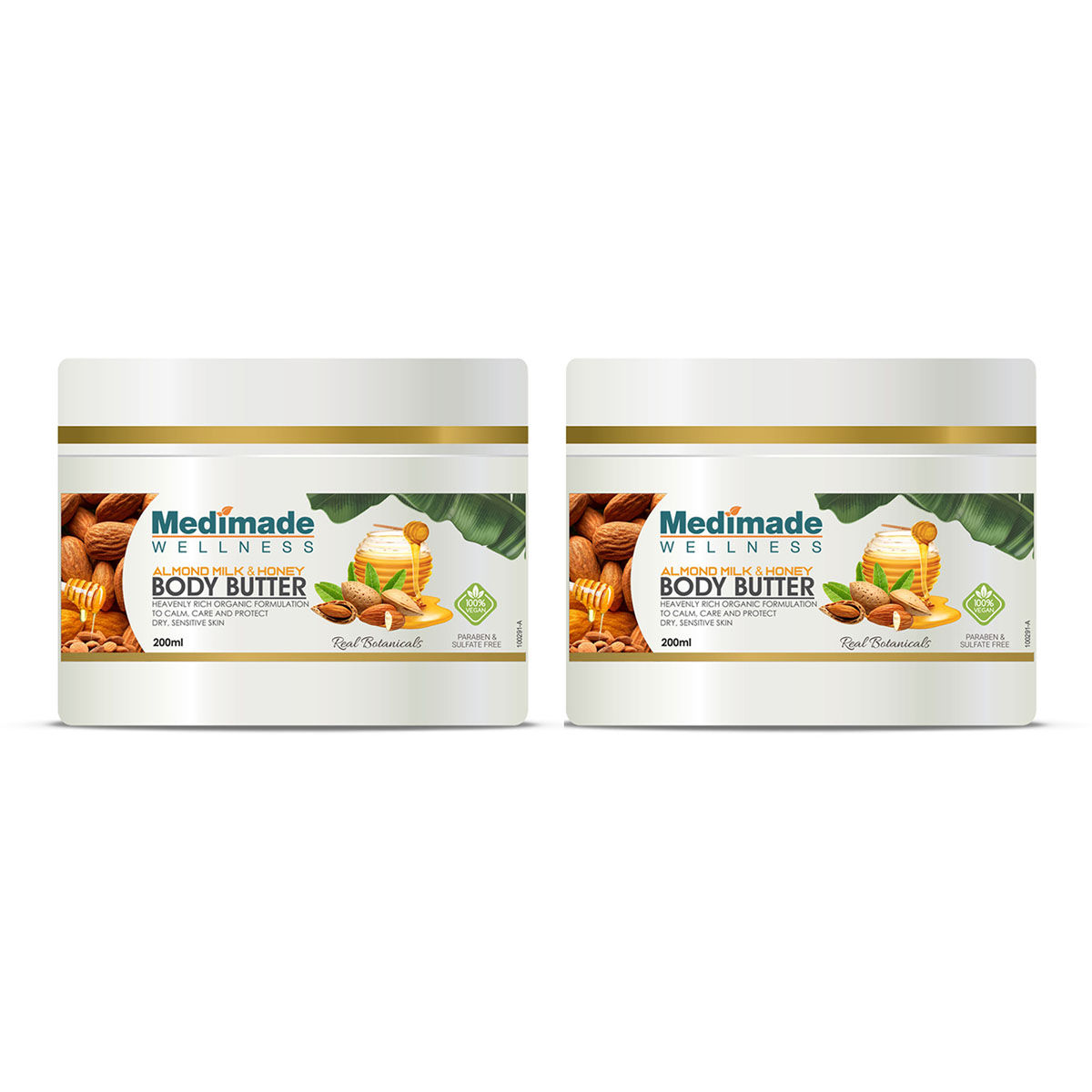Medimade Almond and Honey Body Butter 200 ml X 2 ( Pack of 2 )