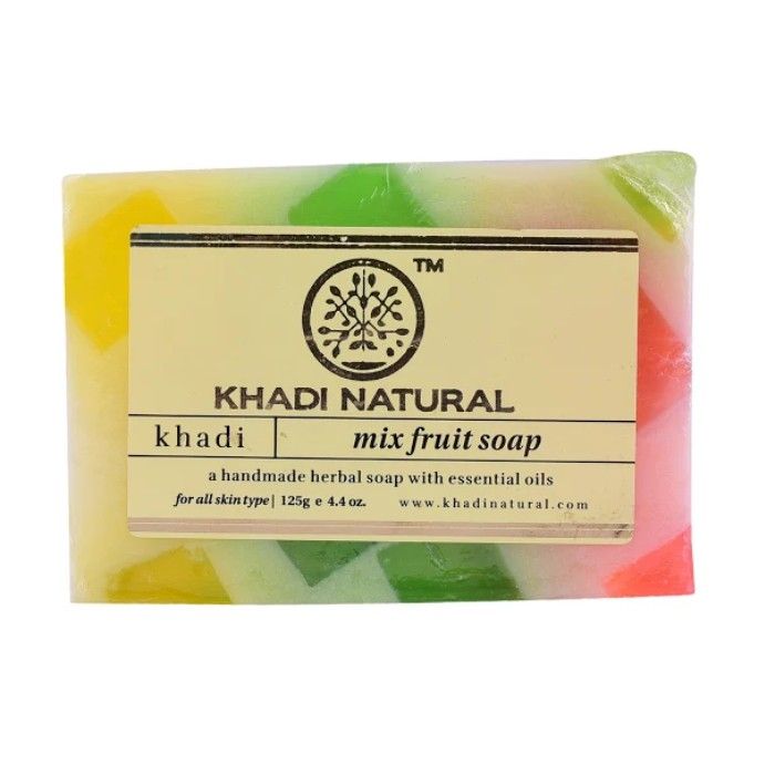 Buy Khadi Natural Ayurvedic Mix Fruit Soap (125 g) Online Purplle