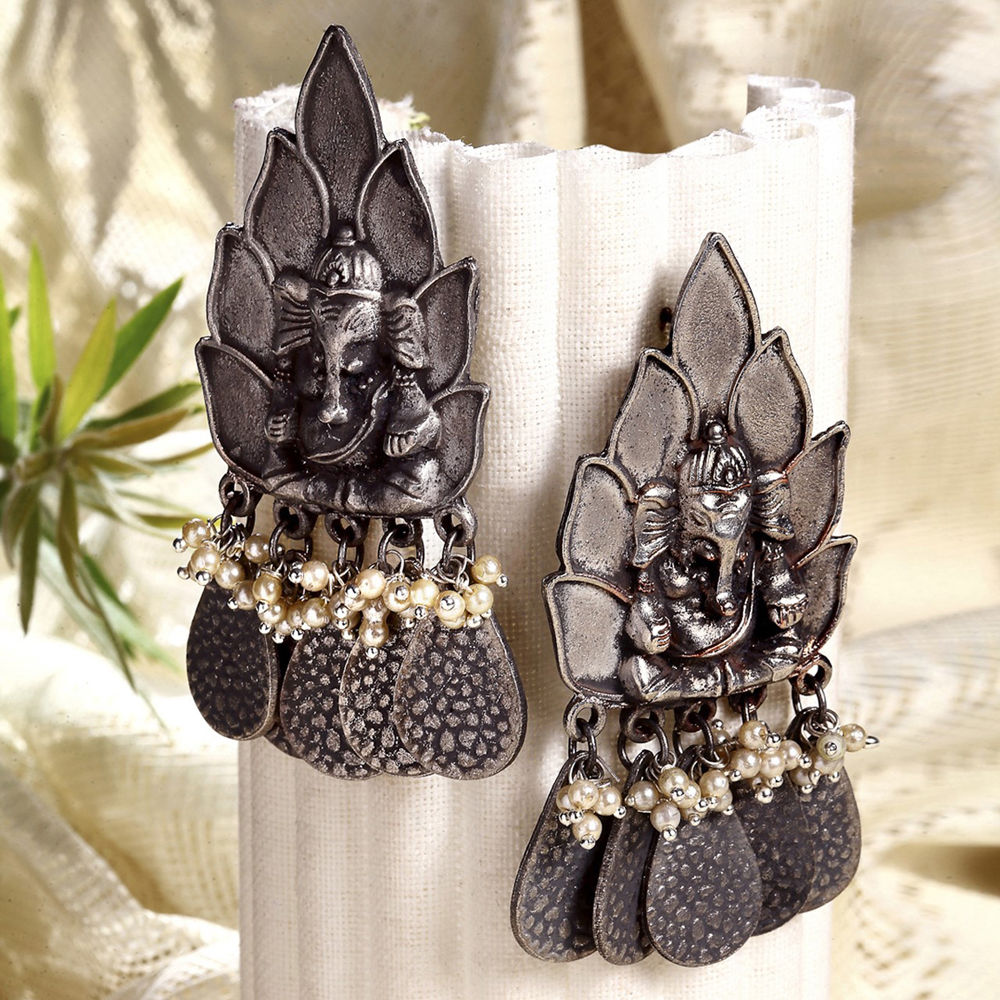 Ganesha earrings best sale