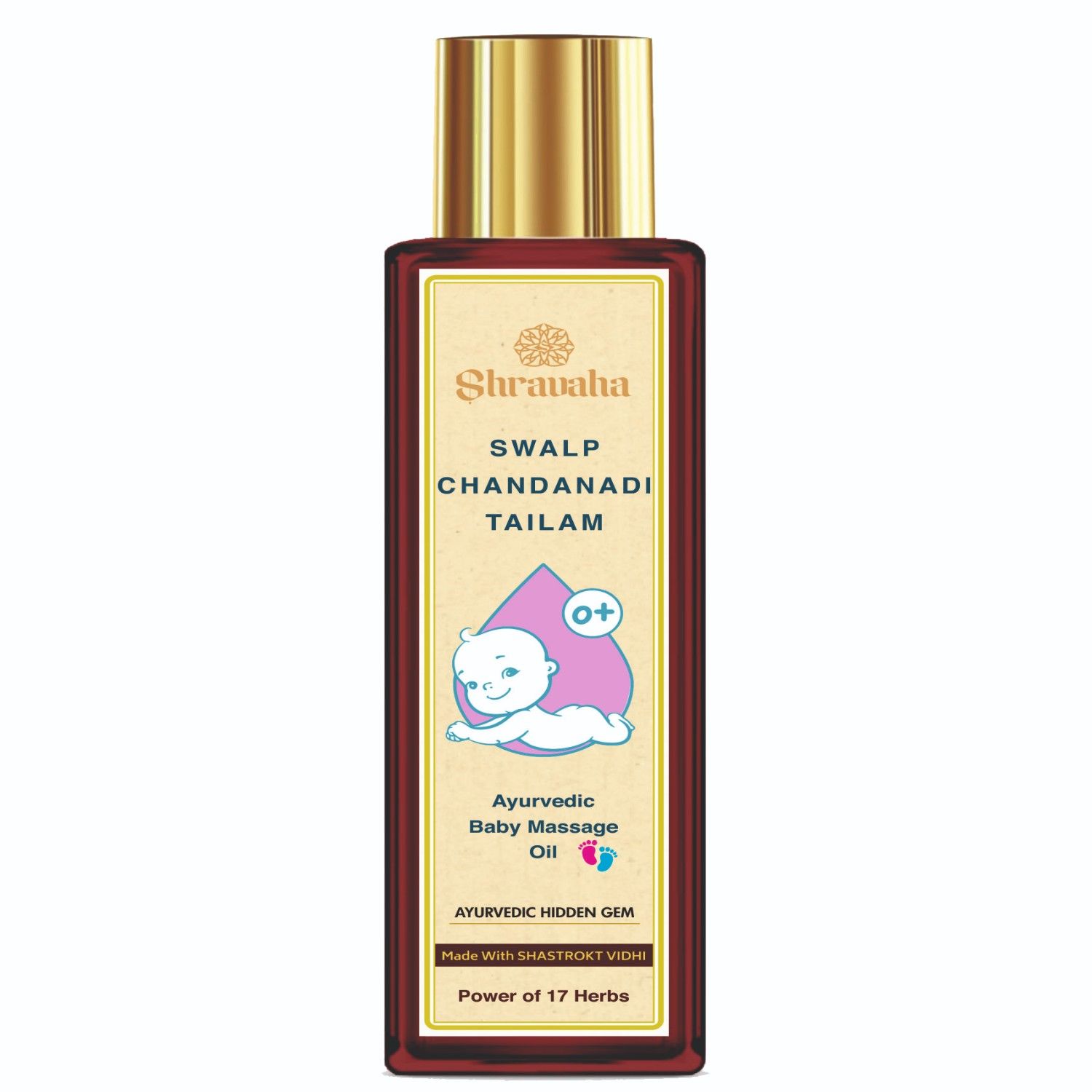 Shravaha Swalp Chandanadi Tailam - Ayurvedic Baby Massage oil (100ml)