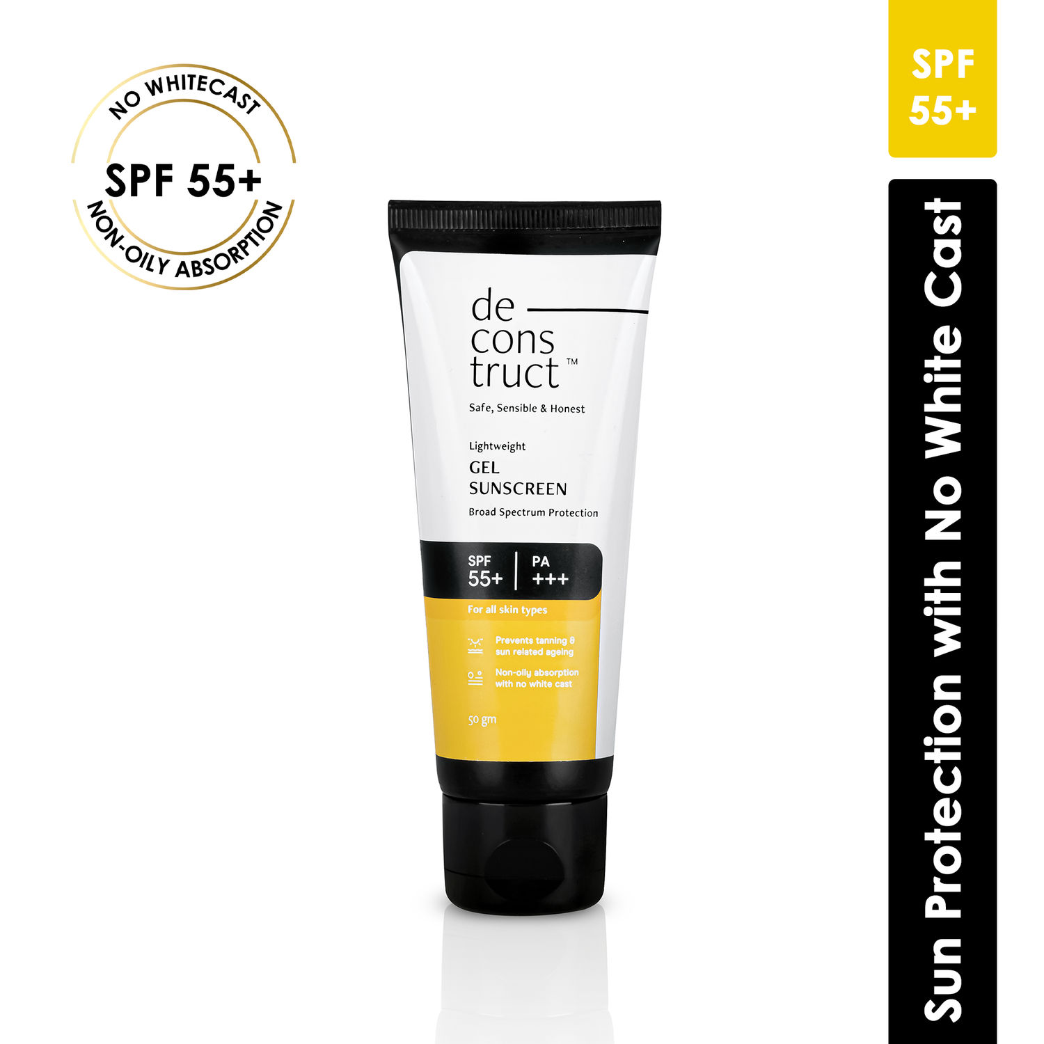 Deconstruct Lightweight Gel Sunscreen SPF 55+ and PA+++ (50 g)