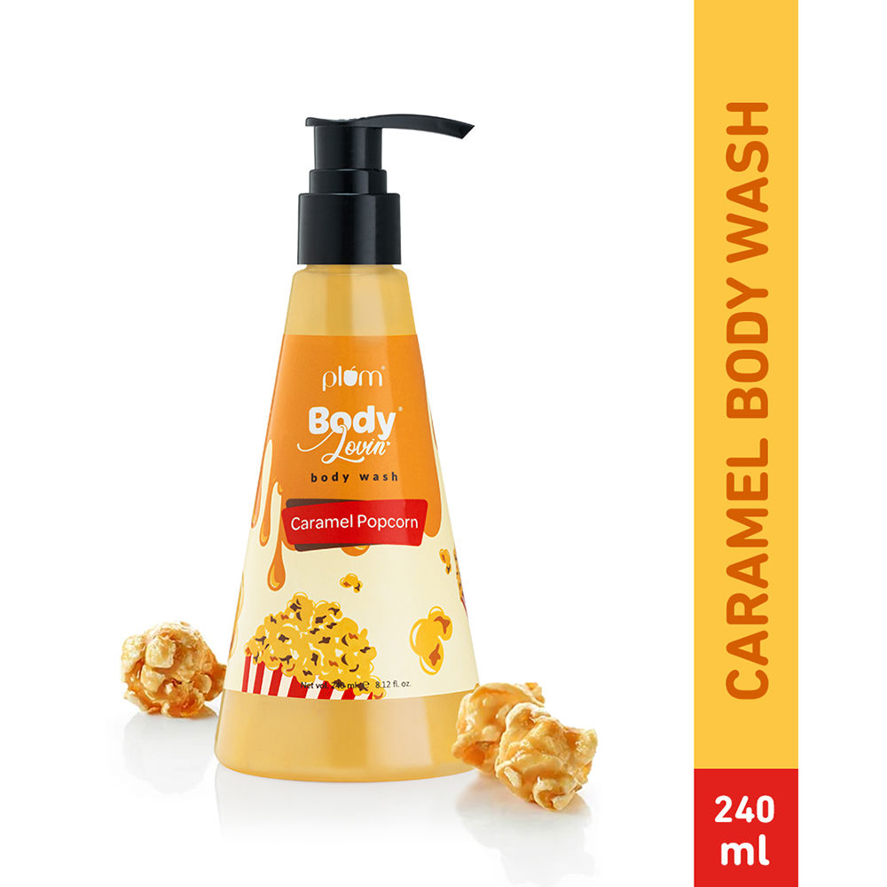 Plum BodyLovin' Caramel Popcorn Body Wash All Skin Types Caramel