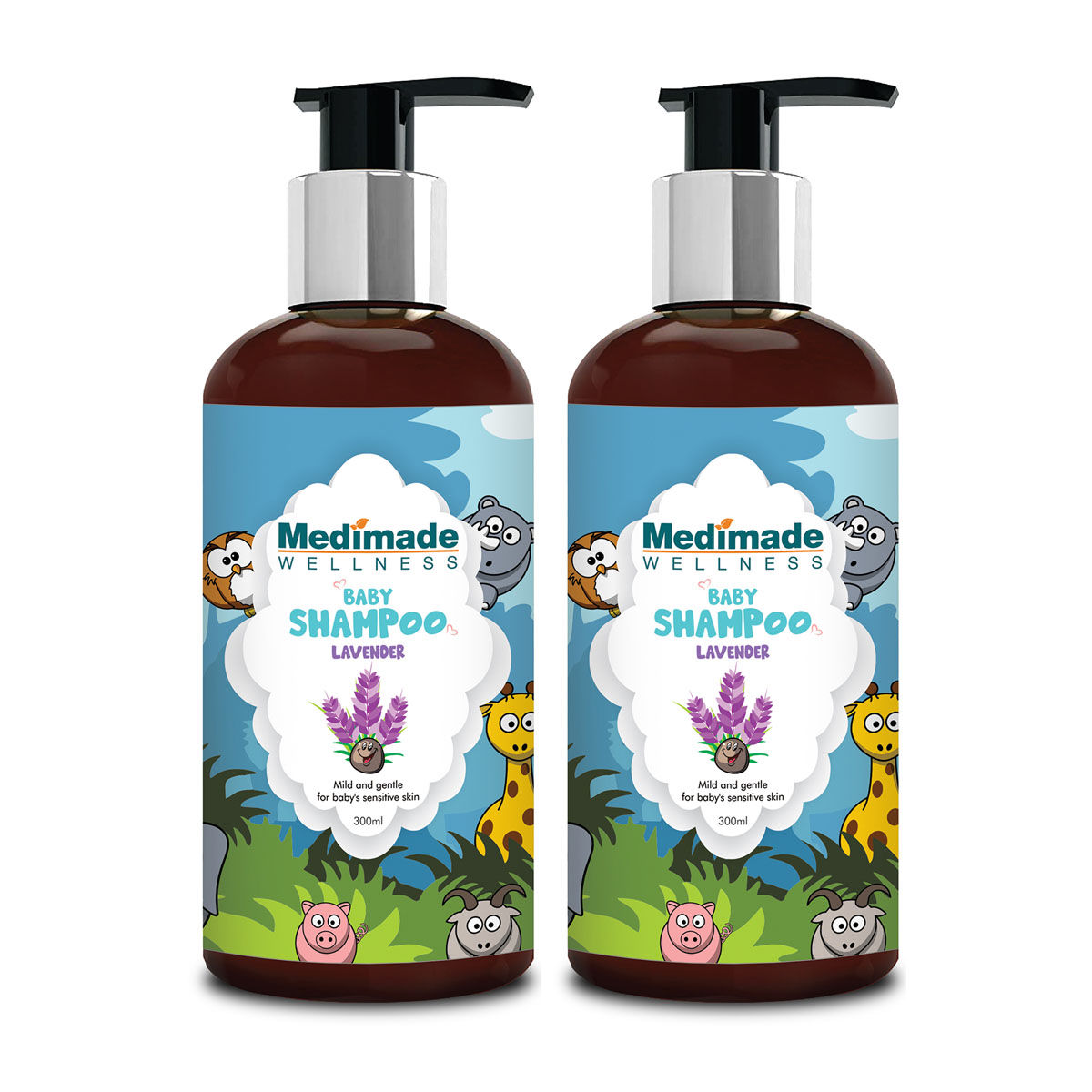Medimade Baby Shampoo Lavender 300 ml X 2 ( Pack of 2 )