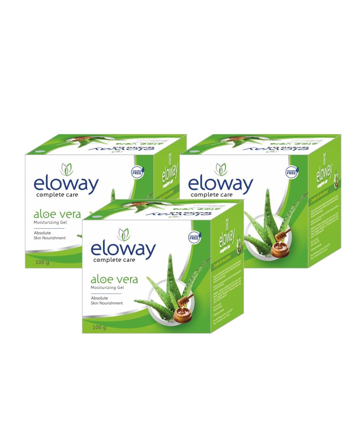 Eloway Aloe Vera Moisturizing Gel 100g Pack of 3