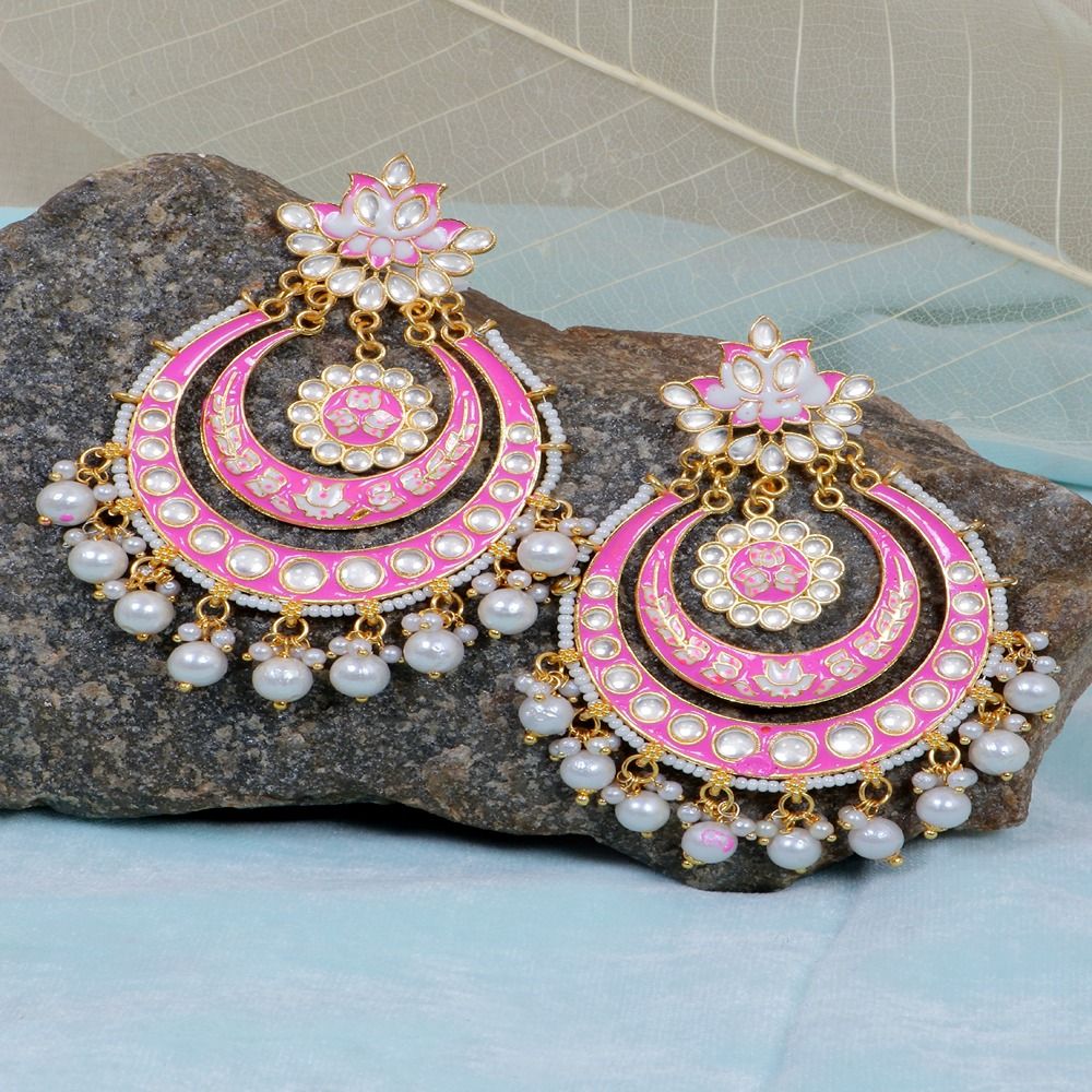 Traditional Indian Meenakari Jhumka Earrings-Party Wear/wedding Earrings  Women | eBay