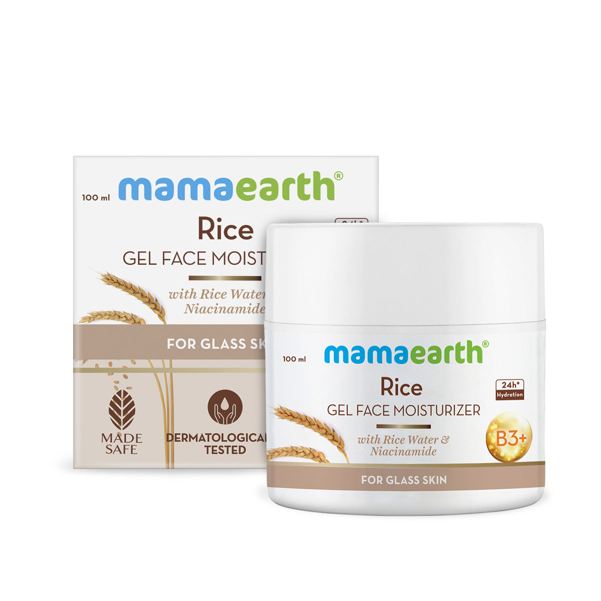 Mamaearth Rice Gel Face Moisturizer With Rice Water & Niacinamide for