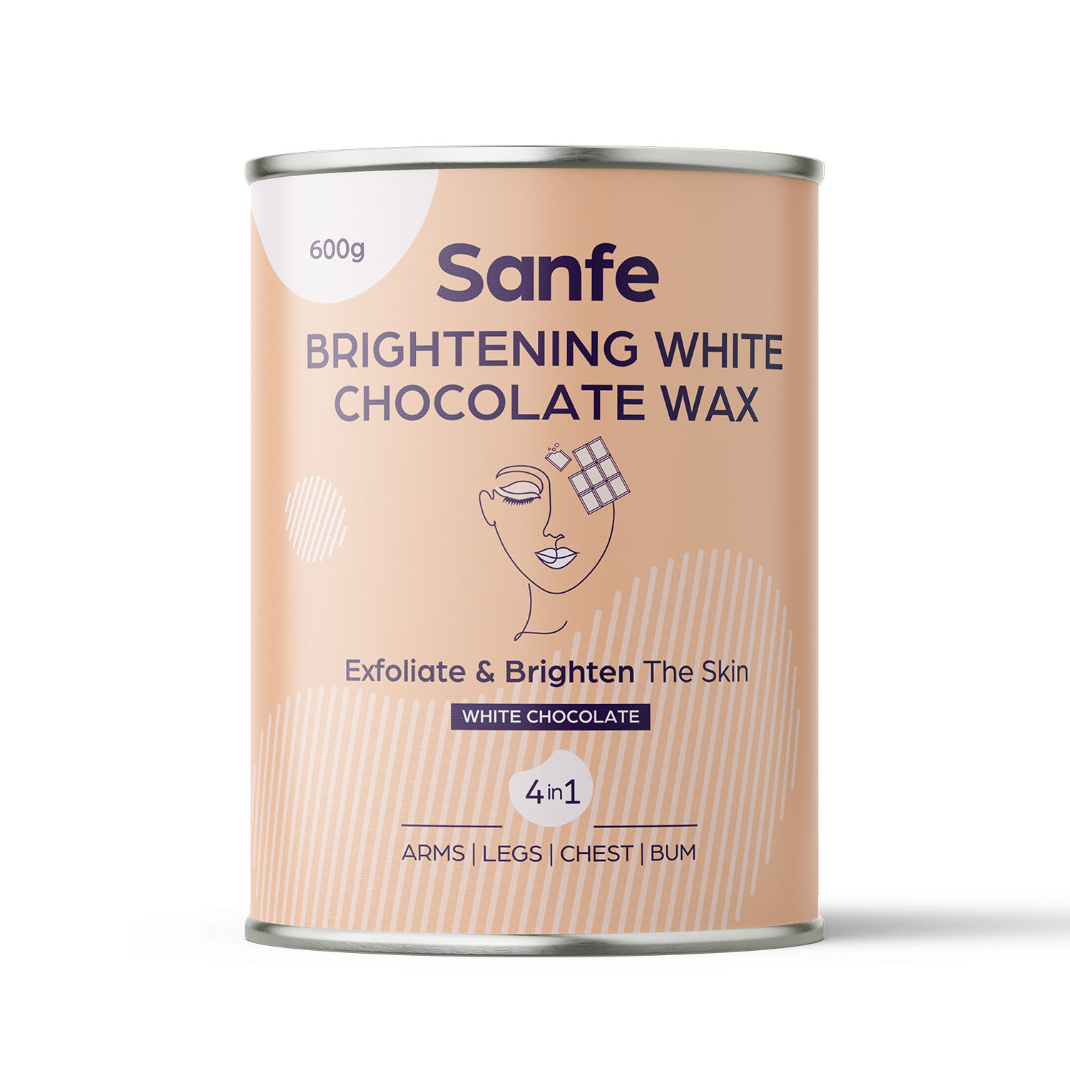 Sanfe Brightening White Chocolate Wax For smooth & irritationfree