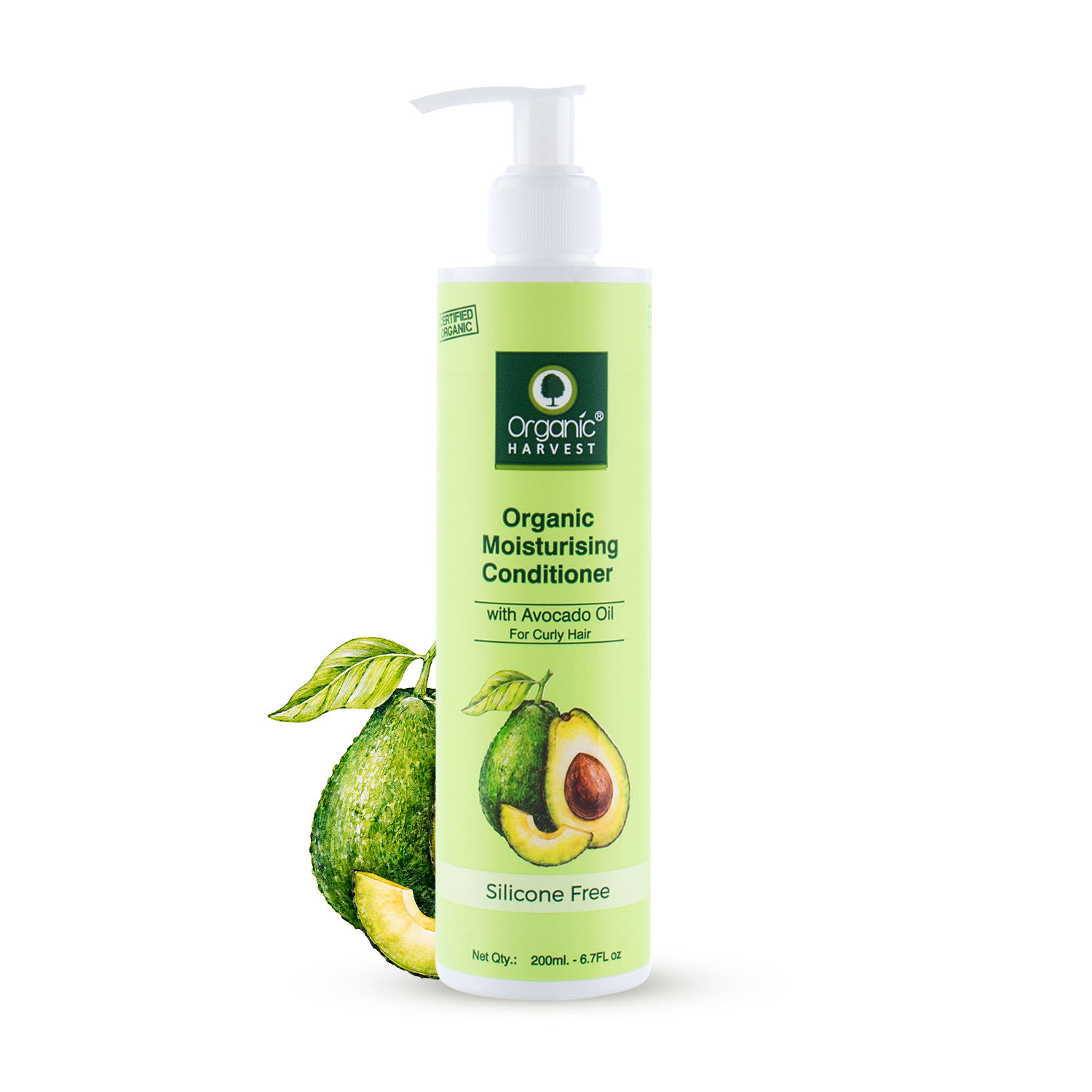 Buy Organic Harvest Moisturising Conditioner with Avocado Oil & Aloe Vera Extract for Curly Hair | Ideal for Both Men & Women | 100% Organic, Sulphate And Paraben Free (200 ml) - Purplle