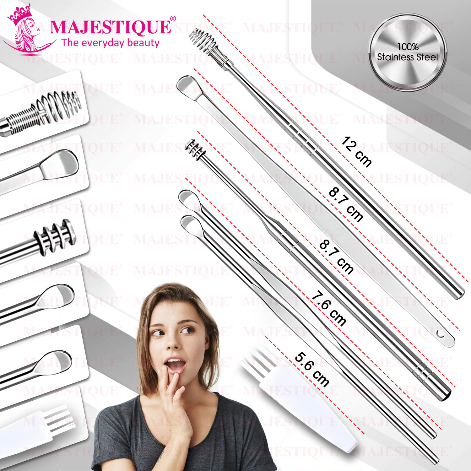 Majestique Earwax Removal Kit Complete Set Ear Care and Wax