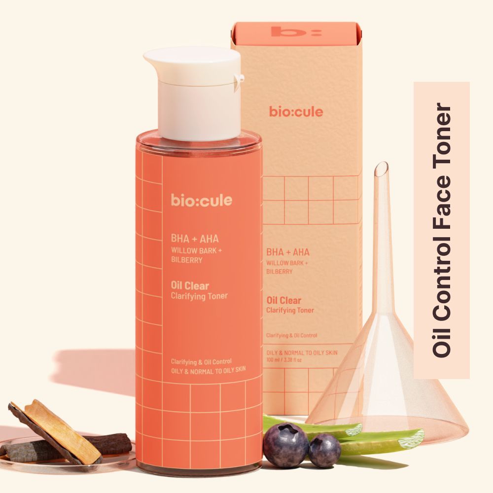 Biocule Oil Clear Clarifying Toner, Salicylic Acid & Lactic Acid (AHA