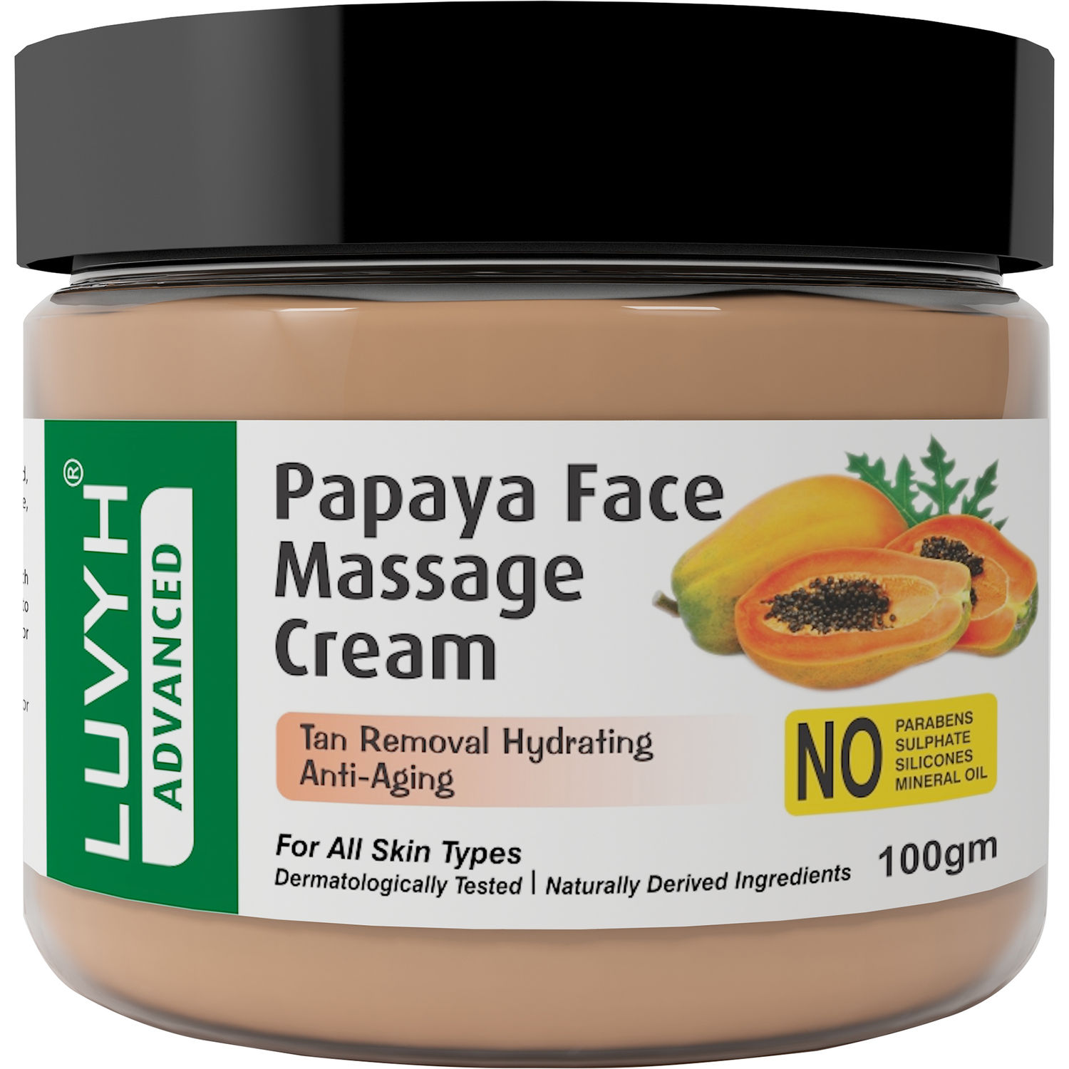 Luvyh Papaya Face Massage Cream 100gm