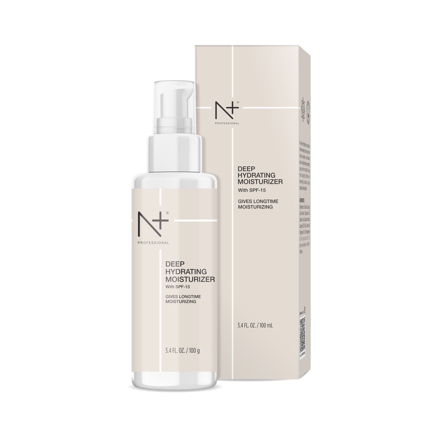 N Plus Professional Deep Hydrating Moisturizer, with SPF15