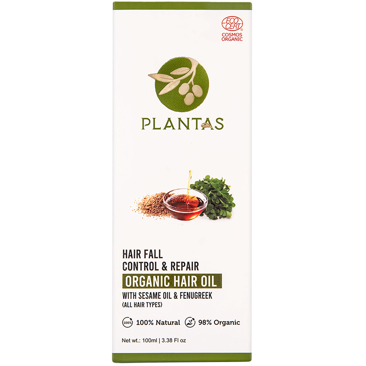 Plantas Hair Fall Control & Repair Organic Hair Oil