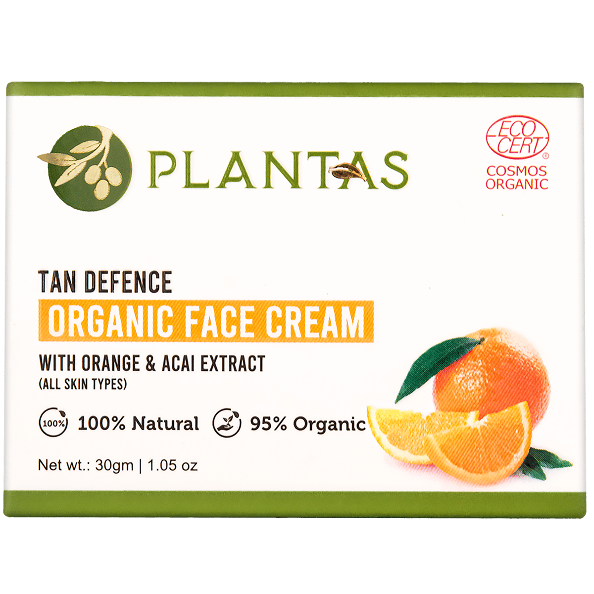 Plantas Tan Defence Organic Face Cream