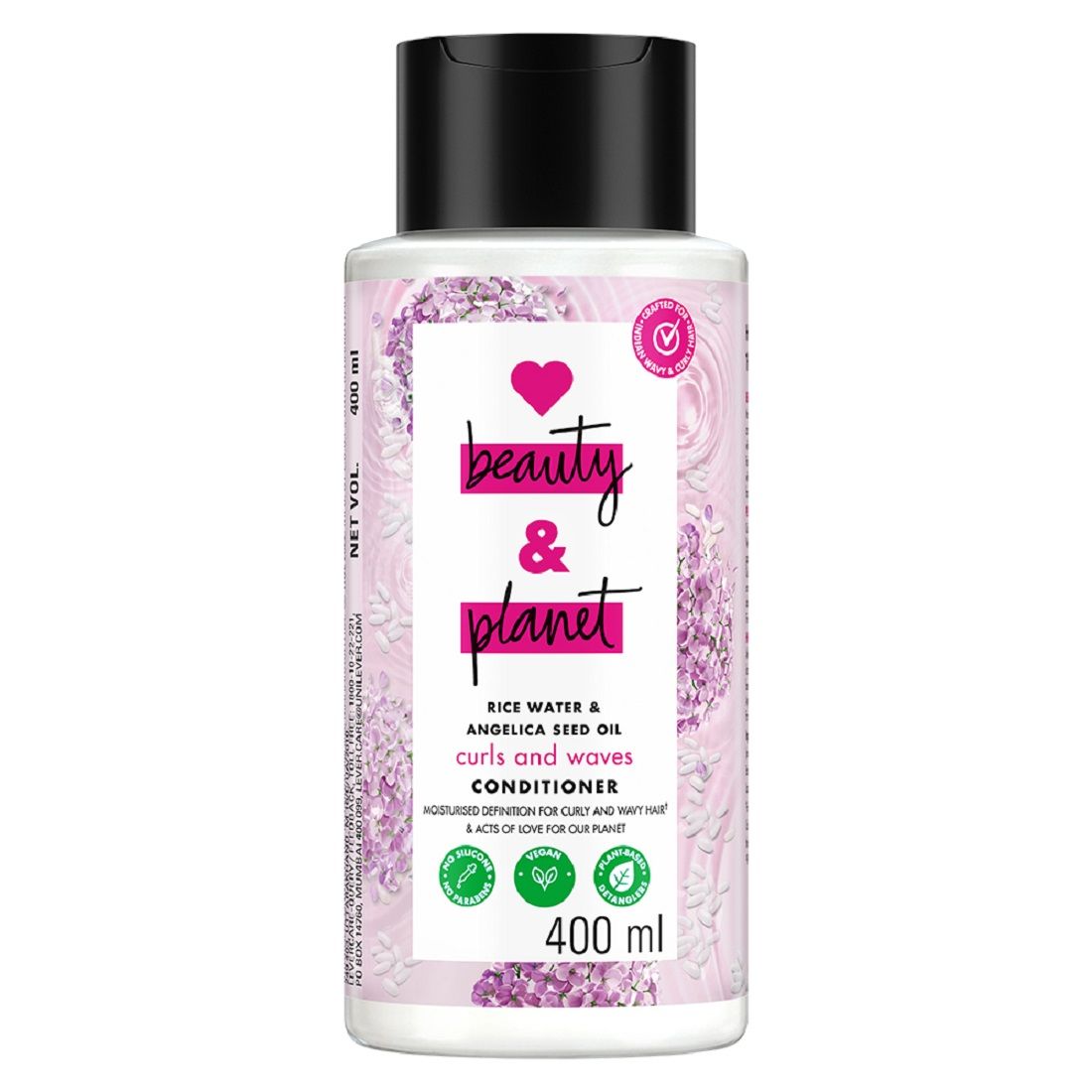 Love Beauty And Rice Water & Angelica Seed Oil Silicone Free Conditioner for curly & wavy