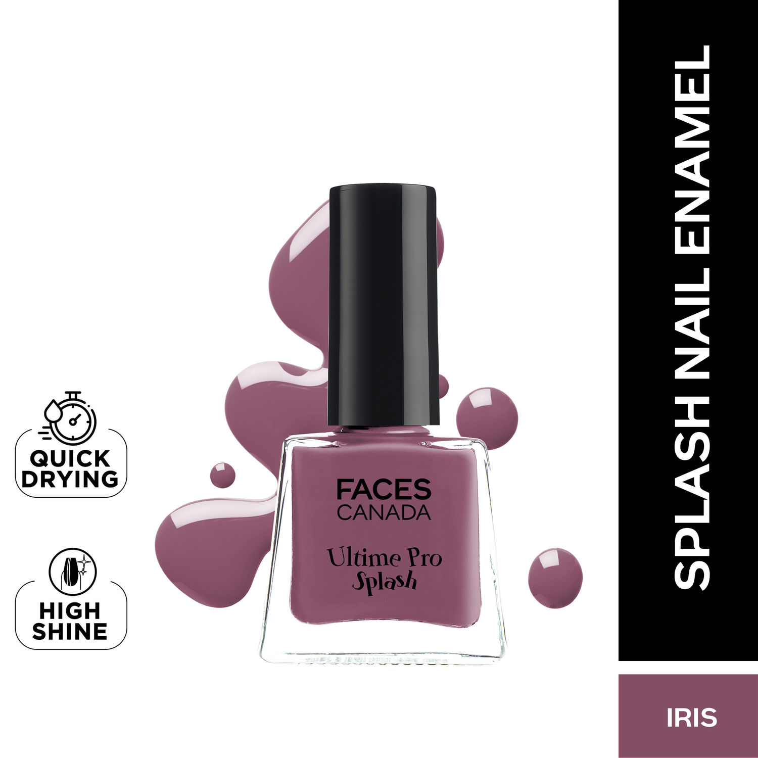 Faces canada Ultime Pro Splash Nail Enamel I Quickdrying I Longlasting
