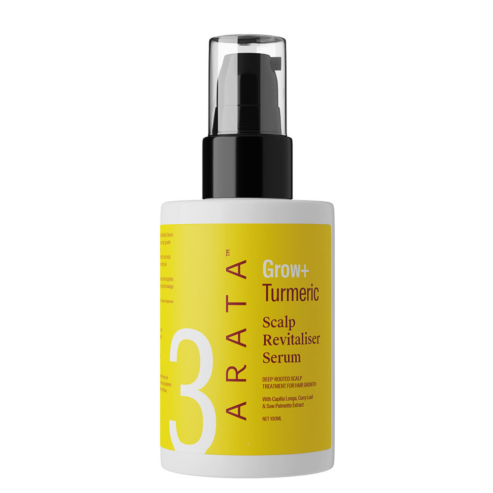 Arata Grow + Turmeric Scalp Revitaliser Serum ( 100 ML) Powered By