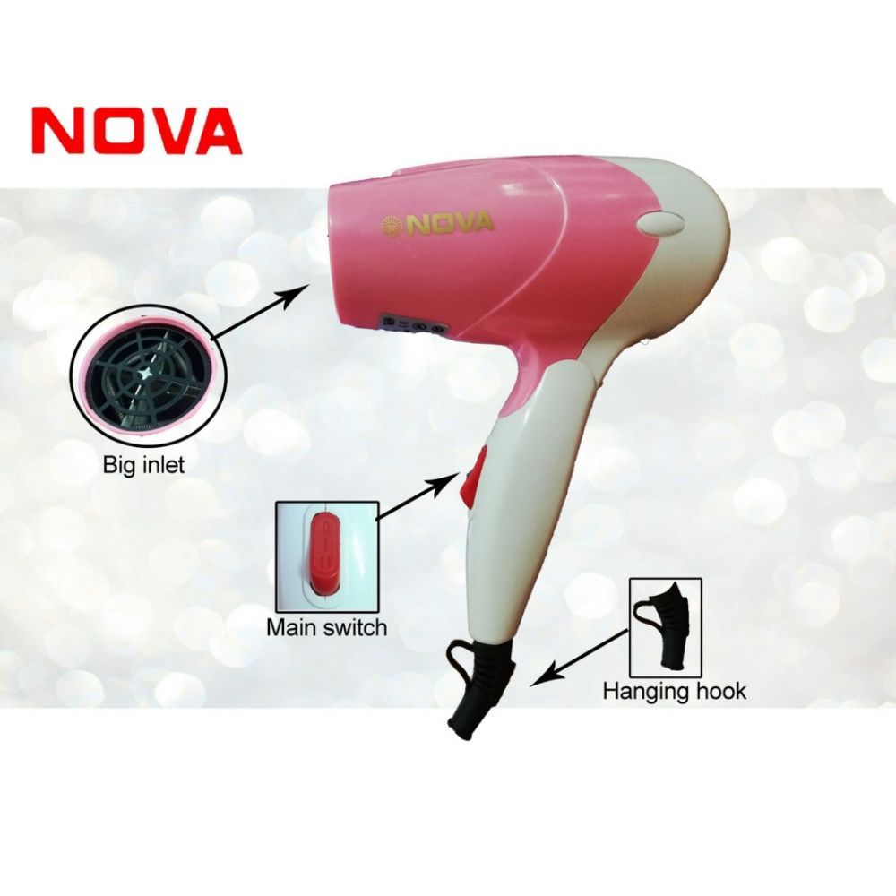 New NOVA Professional 1400w Hot/Cold Air Hair Dryer
